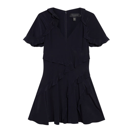Ted Baker WMD JOJII Frill Detail Mini Dress with A 6