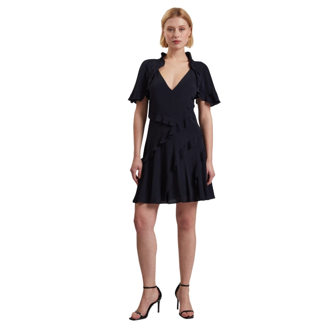 Ted Baker WMD JOJII Frill Detail Mini Dress with A 6
