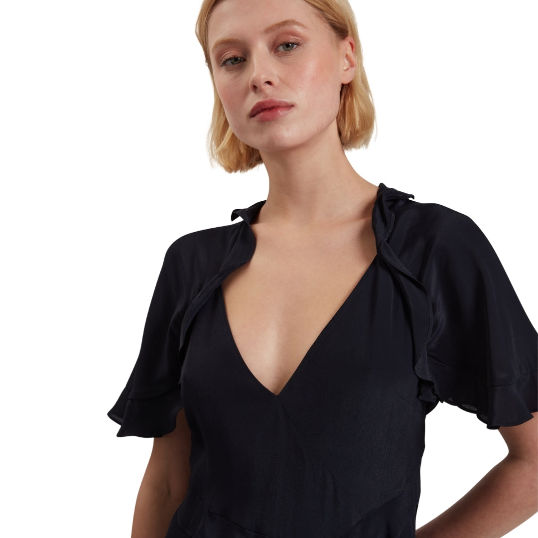 Ted Baker WMD JOJII Frill Detail Mini Dress with A 6