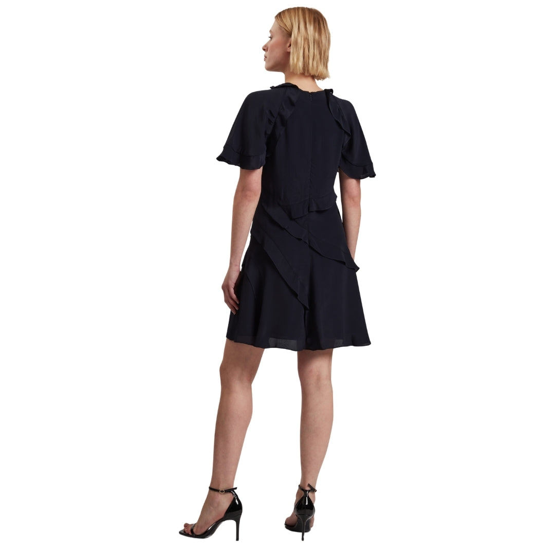 Ted Baker WMD JOJII Frill Detail Mini Dress with A 6