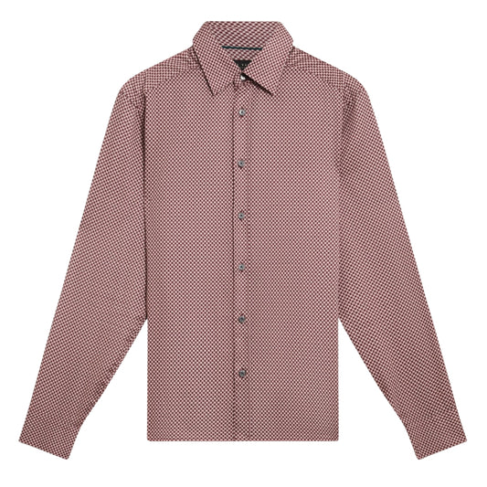 Ted Baker Jozef Mini Geo Print Light Purple Shirt