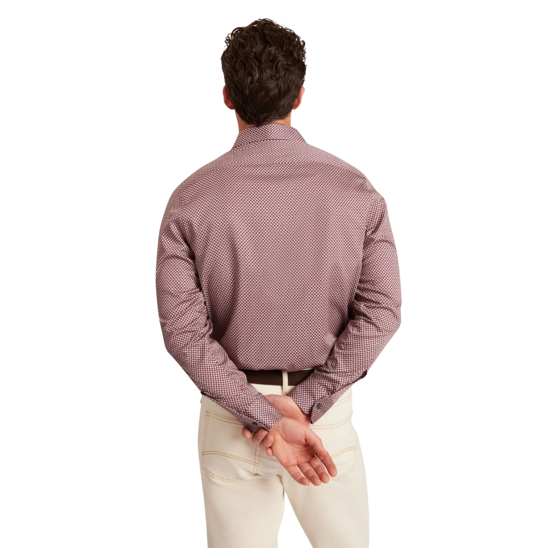 Ted Baker Jozef Mini Geo Print Light Purple Shirt