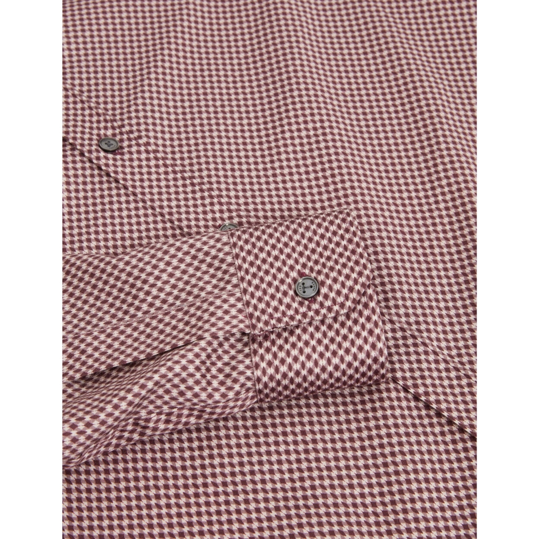 Ted Baker Jozef Mini Geo Print Light Purple Shirt