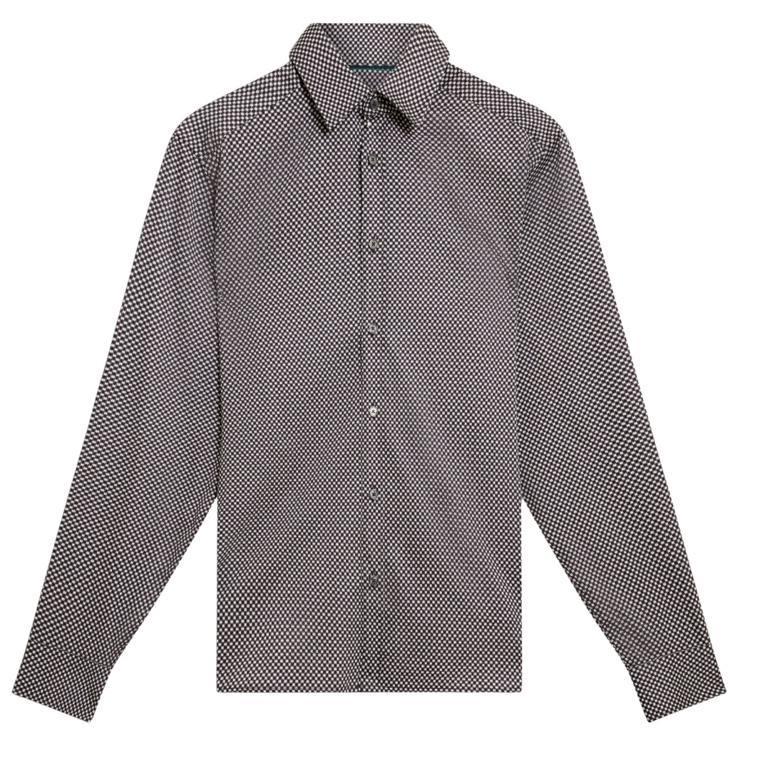 Ted Baker Jozef Mini Geo Print Navy Shirt