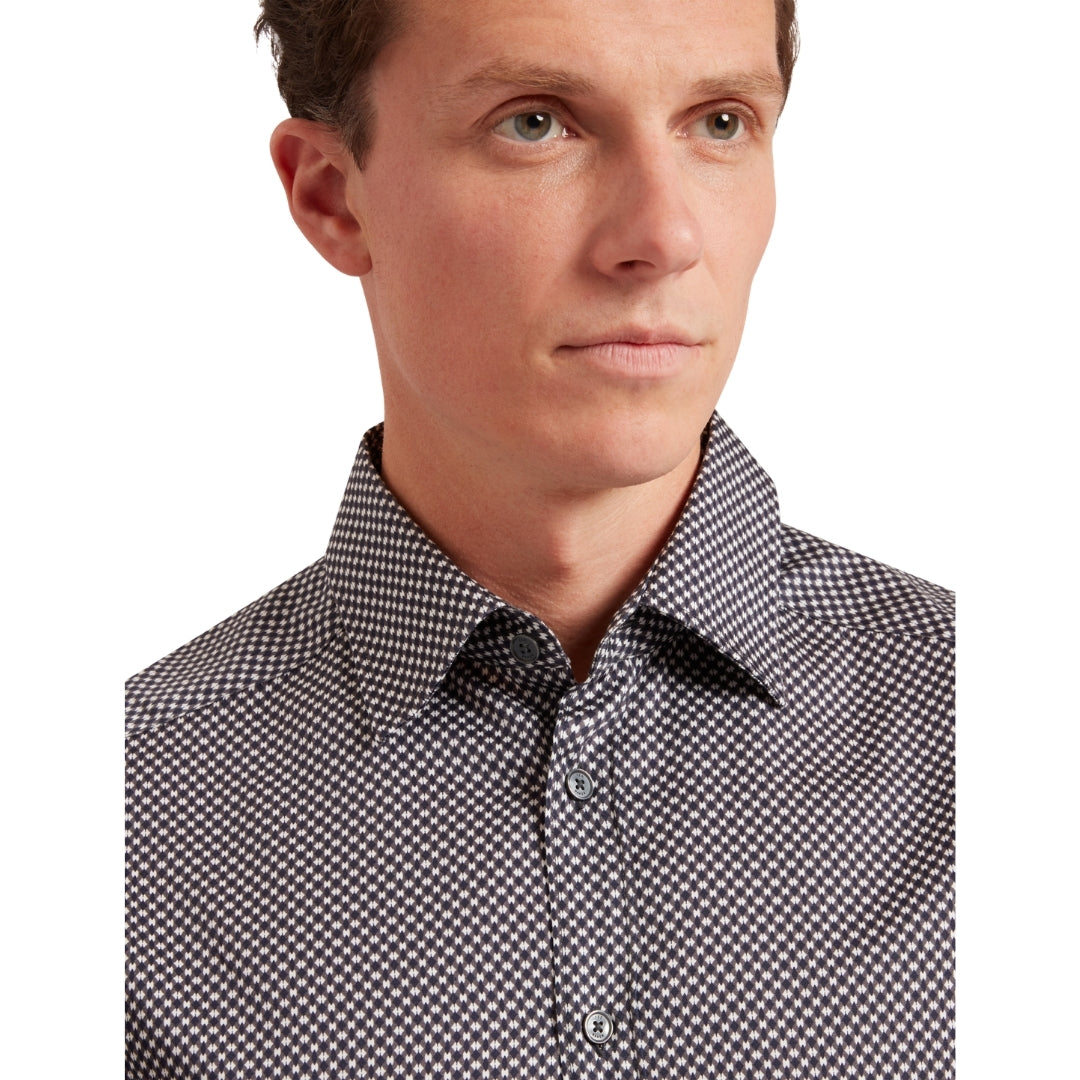 Ted Baker Jozef Mini Geo Print Navy Shirt