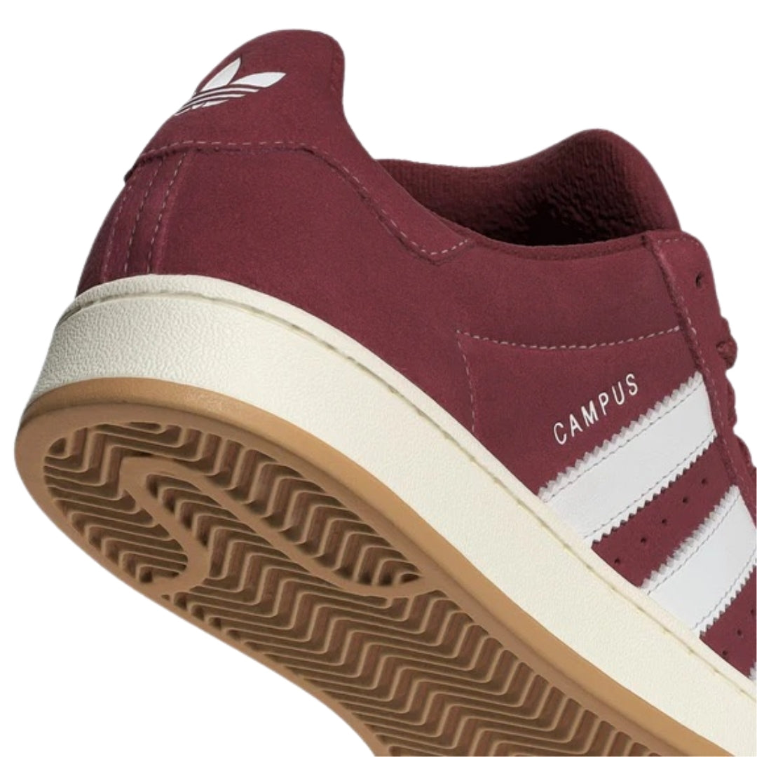 Adidas Campus 00s Noble Maroon Cloud White Off White Trainers UK 3