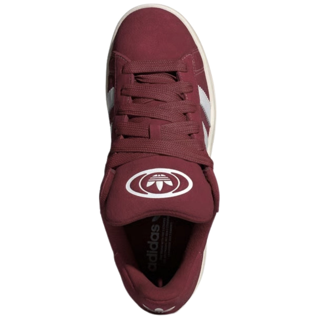 Adidas Campus 00s Noble Maroon Cloud White Off White Trainers UK 3