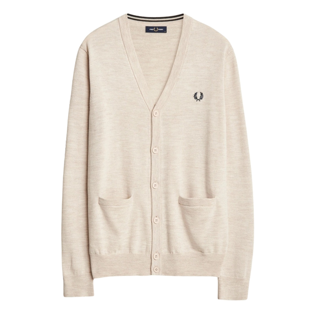 Fred Perry Porridge Marl Classic Cardigan XS