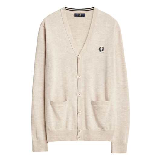 Fred Perry Porridge Marl Classic Cardigan XS