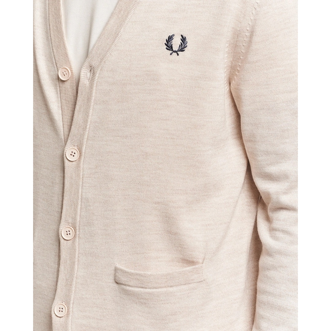 Fred Perry Porridge Marl Classic Cardigan XS