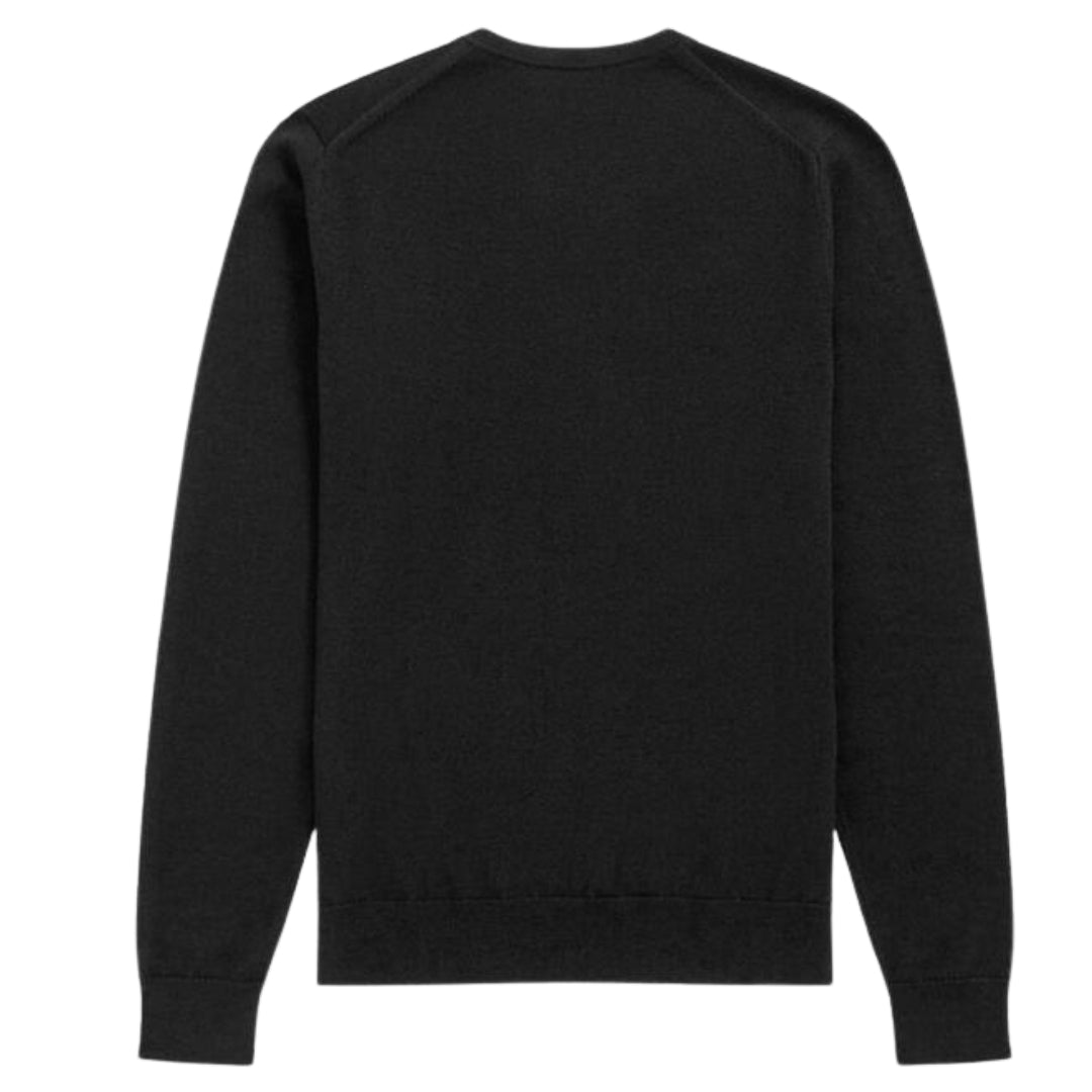 Fred Perry Classic V-Neck Black Jumper XS