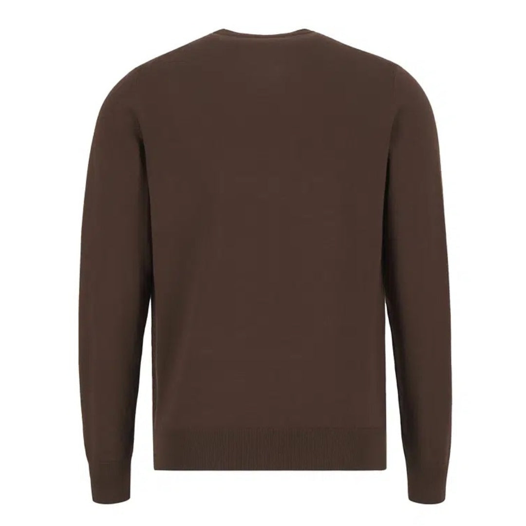 Fred Perry Burnt Tobacco Classic Crewneck Jumper S