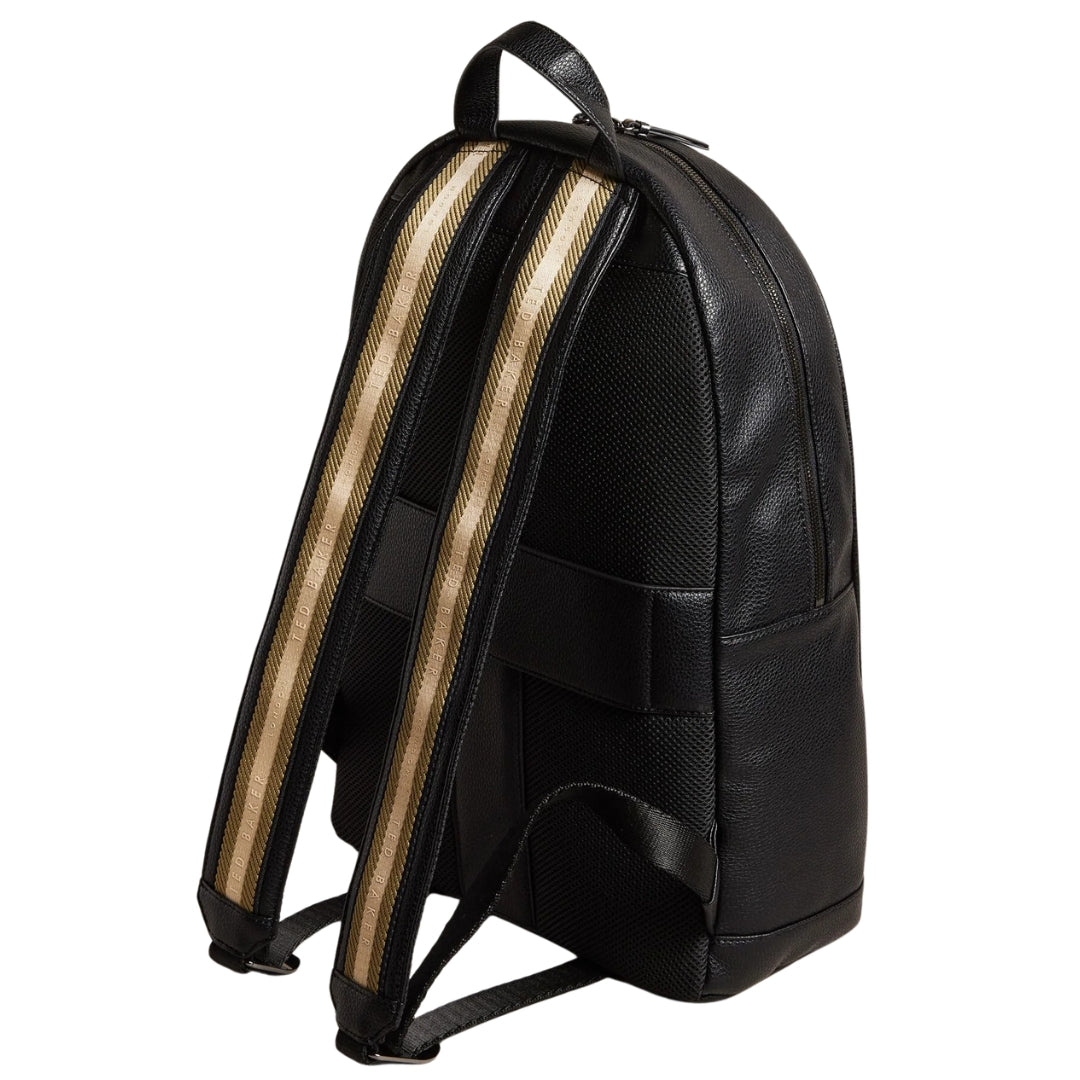 Ted Baker Kaileb Faux Leather Webbing Black Backpack
