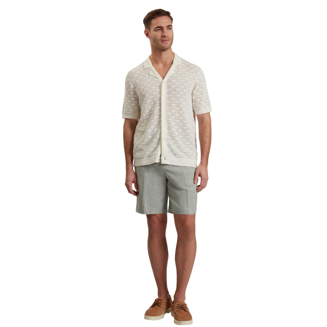Ted Baker Kelley's Stretch Linen Light Green Shorts