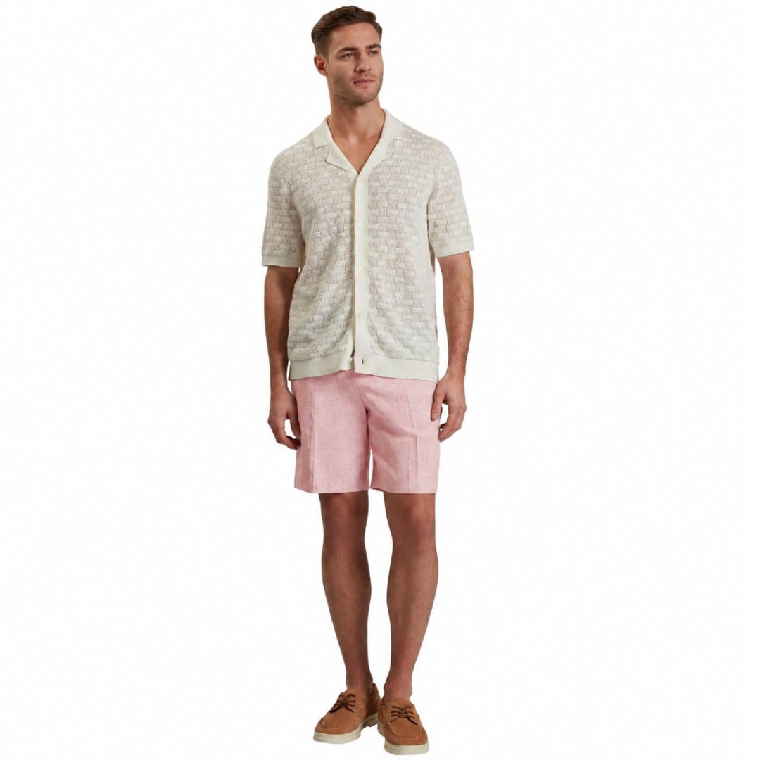 Ted Baker Kenleys Stretch Linen Light Pink Short