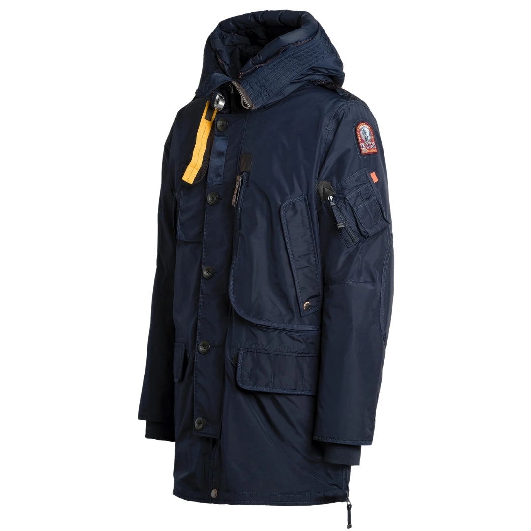 Parajumpers KODIAK PMJKMA02 316 BLUE NAVY LONG HOODED DOWN JACKET Mens L