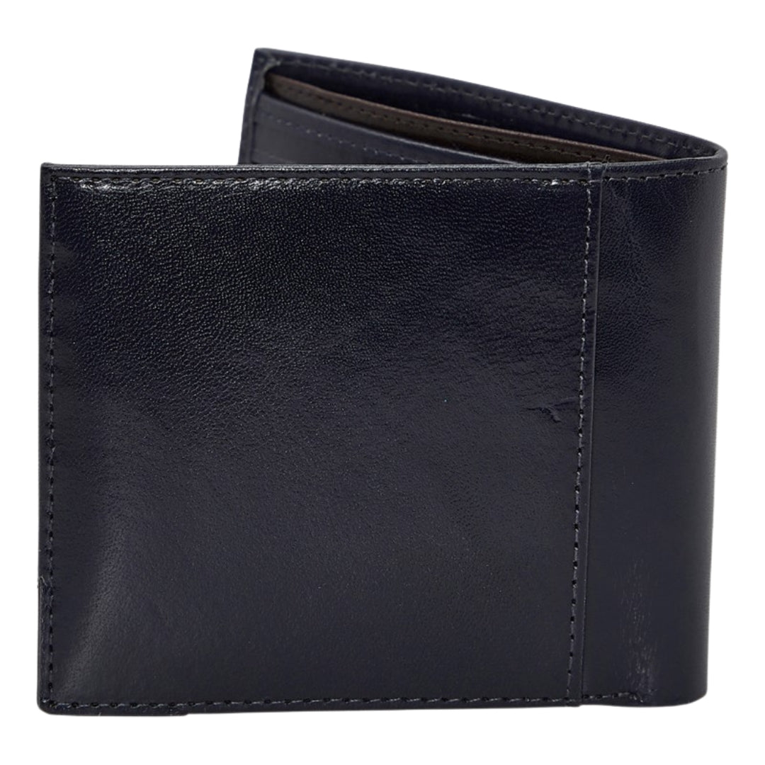 Ted Baker Kornerr Metal Corner Bifold Navy Coin Wallet