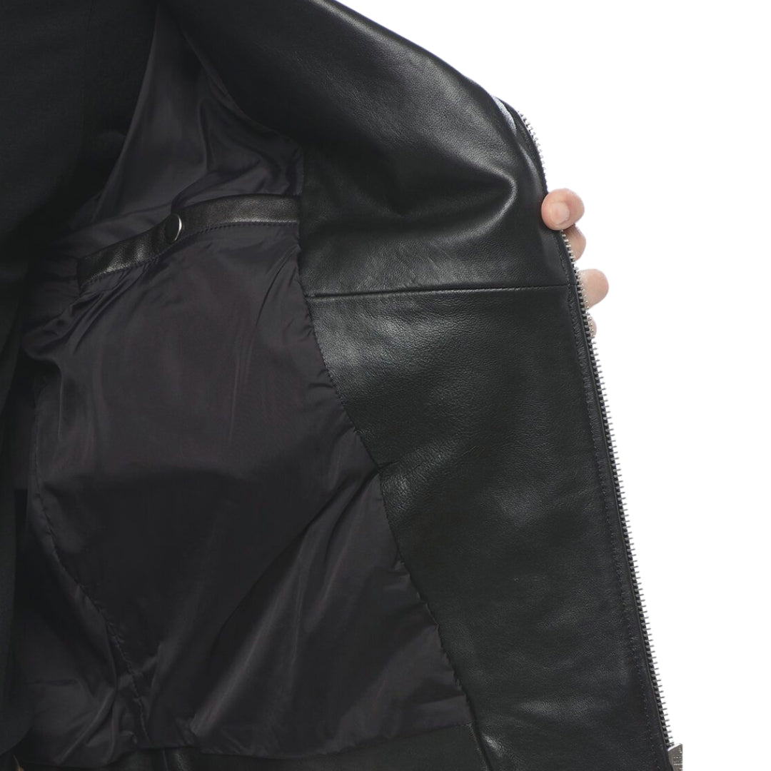 Diesel L-Garrett-R Black Leather Jacket
