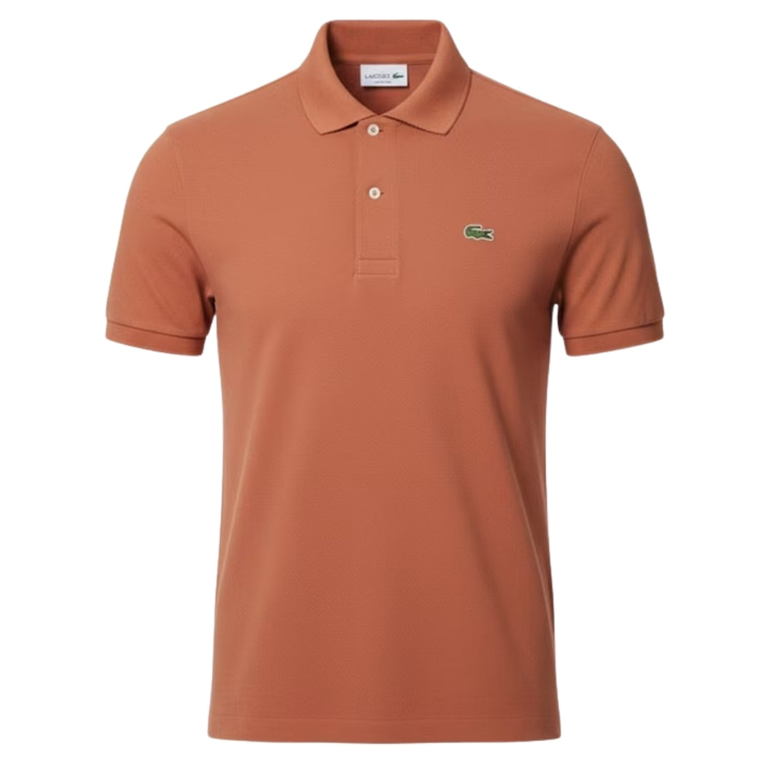 Lacoste Classic Fit Original L12.12 Terracotta Brown Polo Shirt M