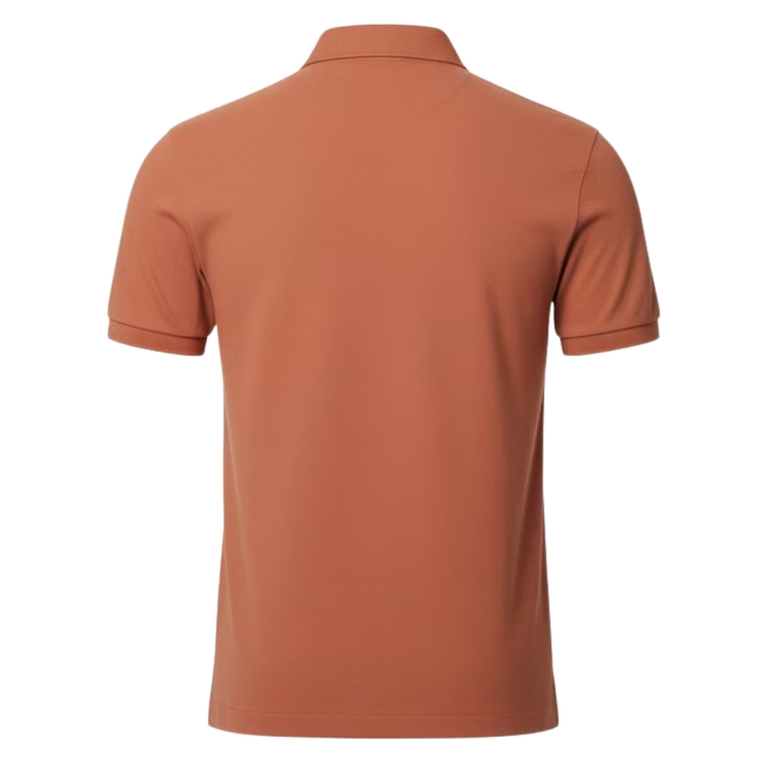 Lacoste Classic Fit Original L12.12 Terracotta Brown Polo Shirt M