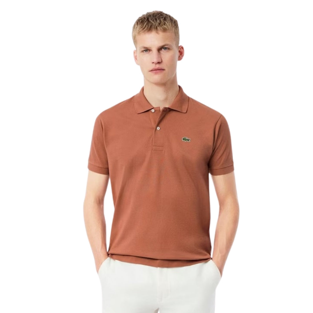 Lacoste Classic Fit Original L12.12 Terracotta Brown Polo Shirt M