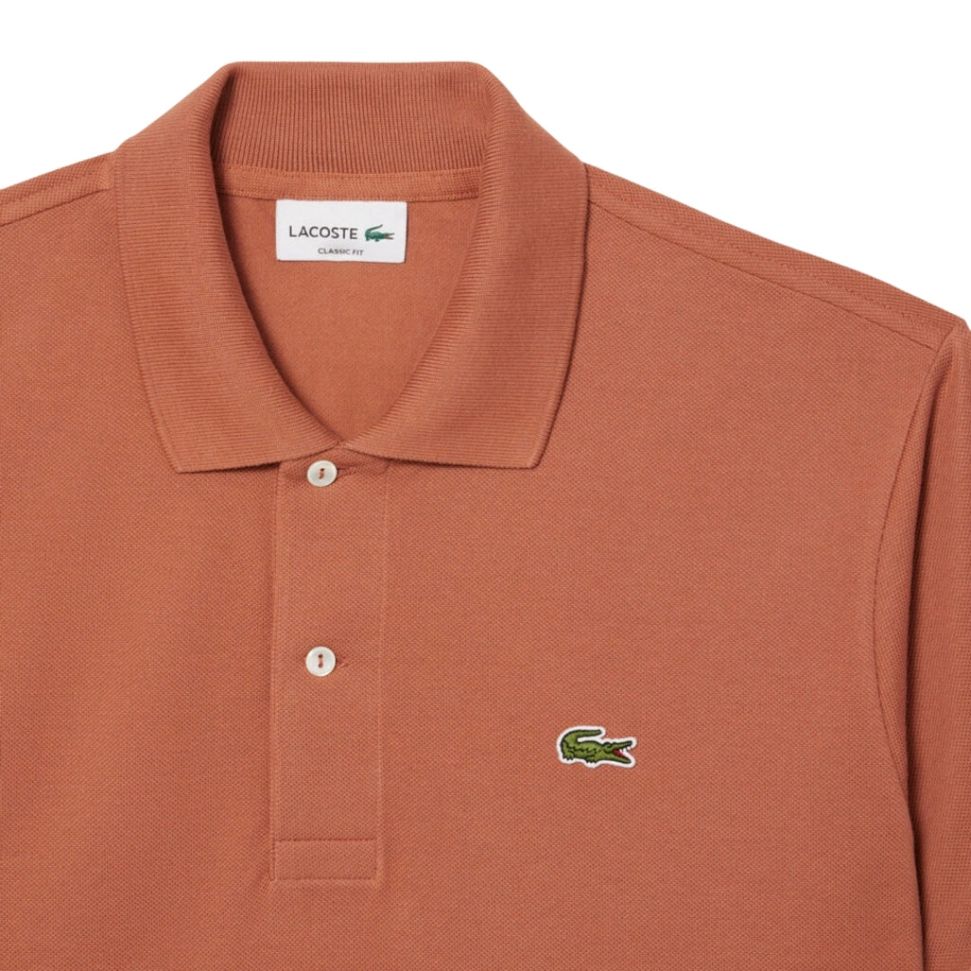 Lacoste Classic Fit Original L12.12 Terracotta Brown Polo Shirt M