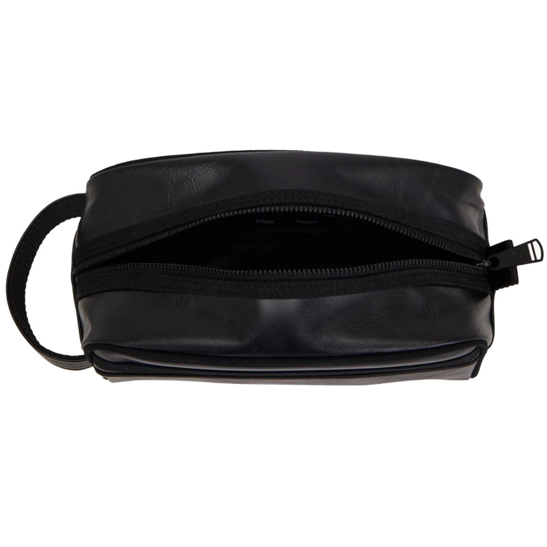 Fred Perry Tonal PU Black Wash Bag 1SZ