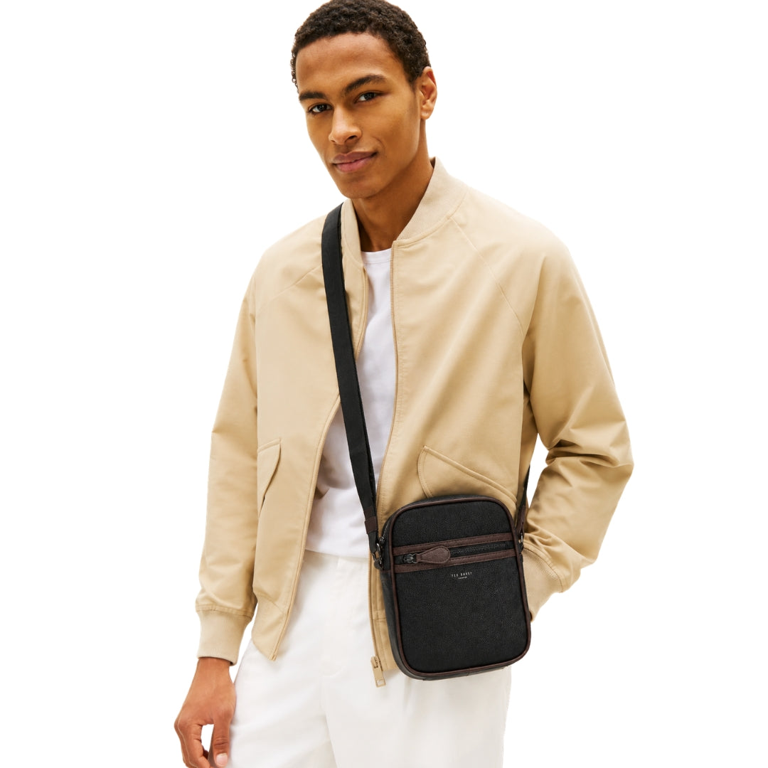 Ted Baker Lanston Pebble Black Flight Bag