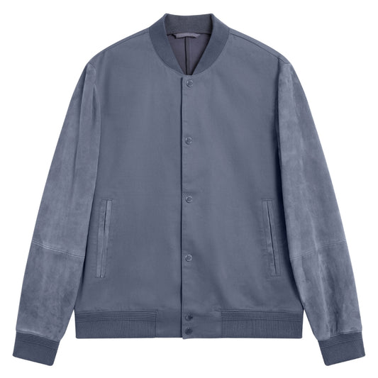Ted Baker MMO LIAMS Cotton Twill & Suede Bomer Jac 8
