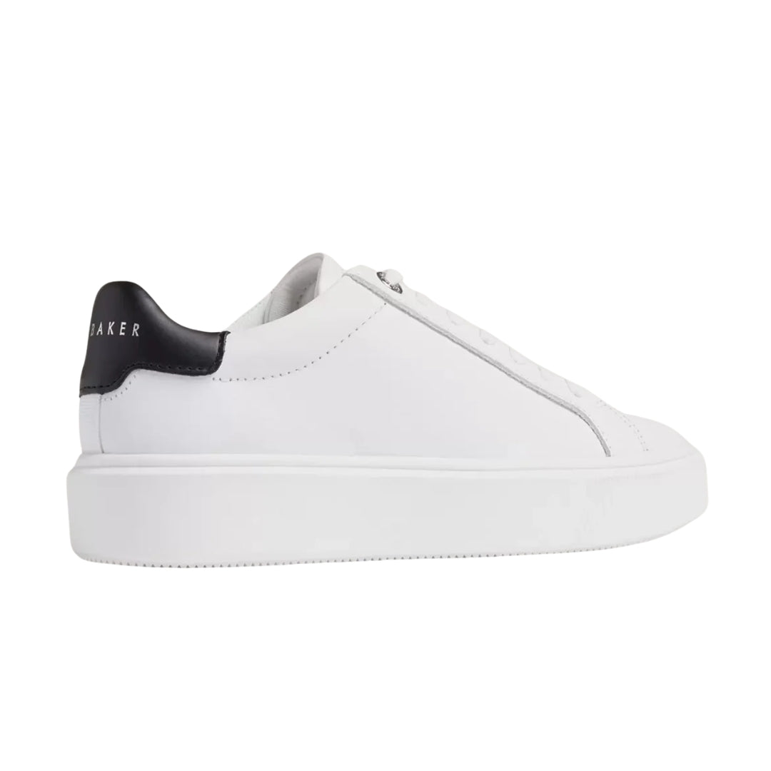 Ted Baker Lorieee Smooth Leather White Trainers