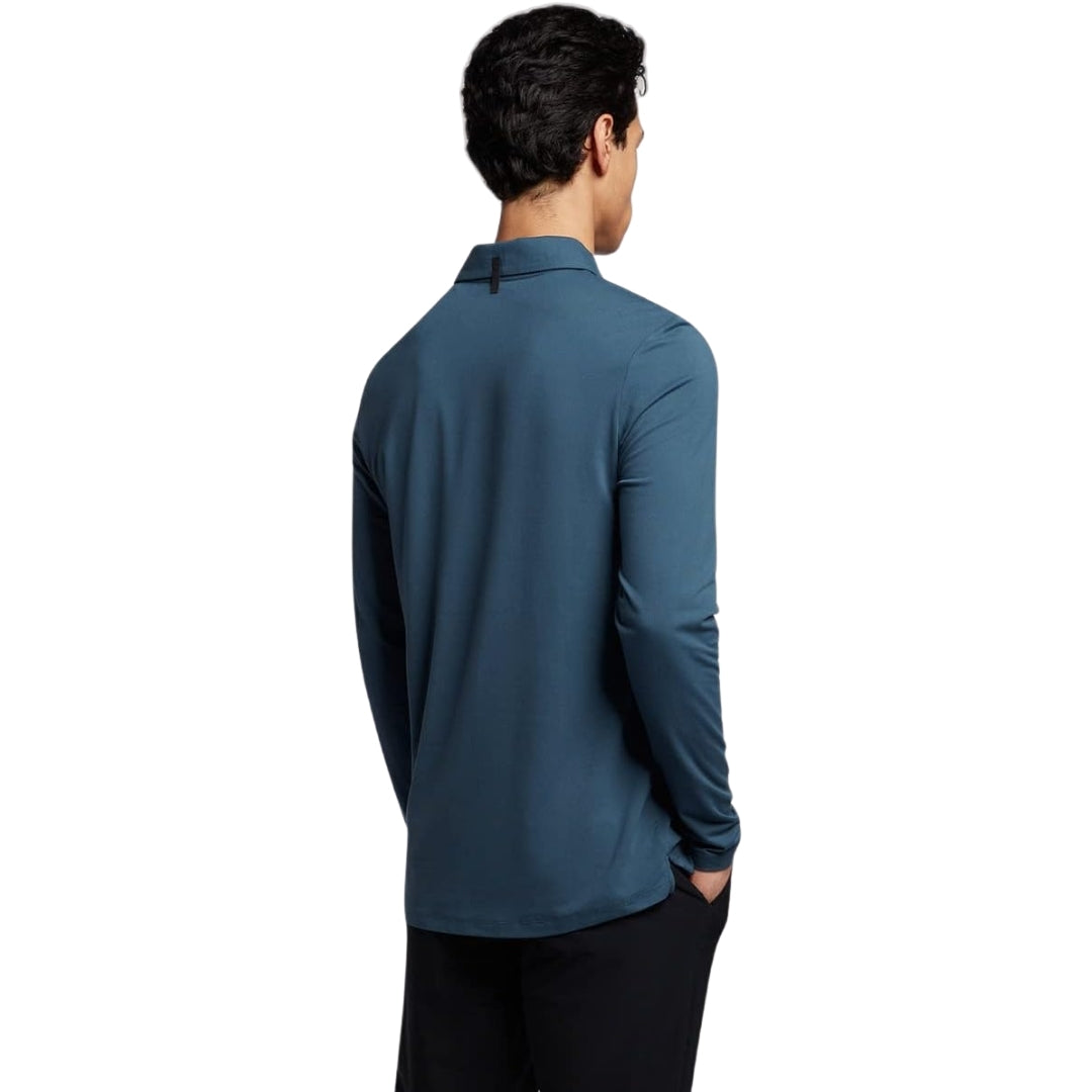 Lyle & Scott Concealed Button LS Polo Blue S