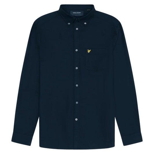 Lyle & Scott Dark Navy Blue Long Sleeve Shirt S