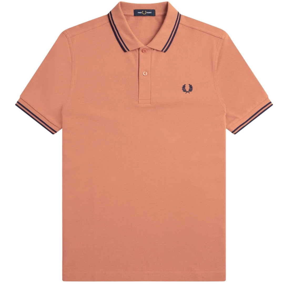 Fred Perry Twin Tipped Light Rust Polo Shirt XS
