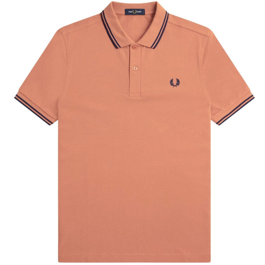 Fred Perry Twin Tipped Light Rust Polo Shirt XS