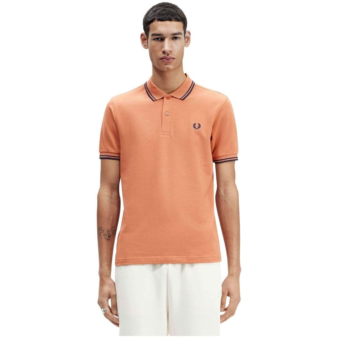 Fred Perry Twin Tipped Light Rust Polo Shirt XS