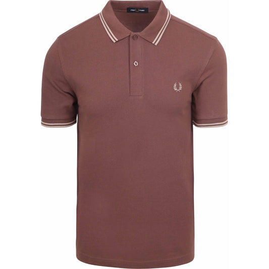 Fred Perry Twin Tipped Warm Brick Polo Shirt XS
