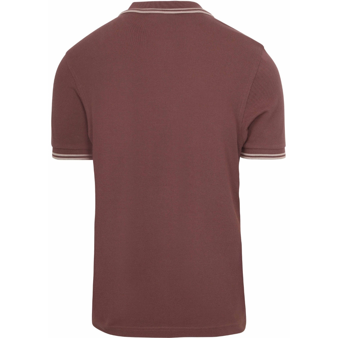Fred Perry Twin Tipped Warm Brick Polo Shirt XS