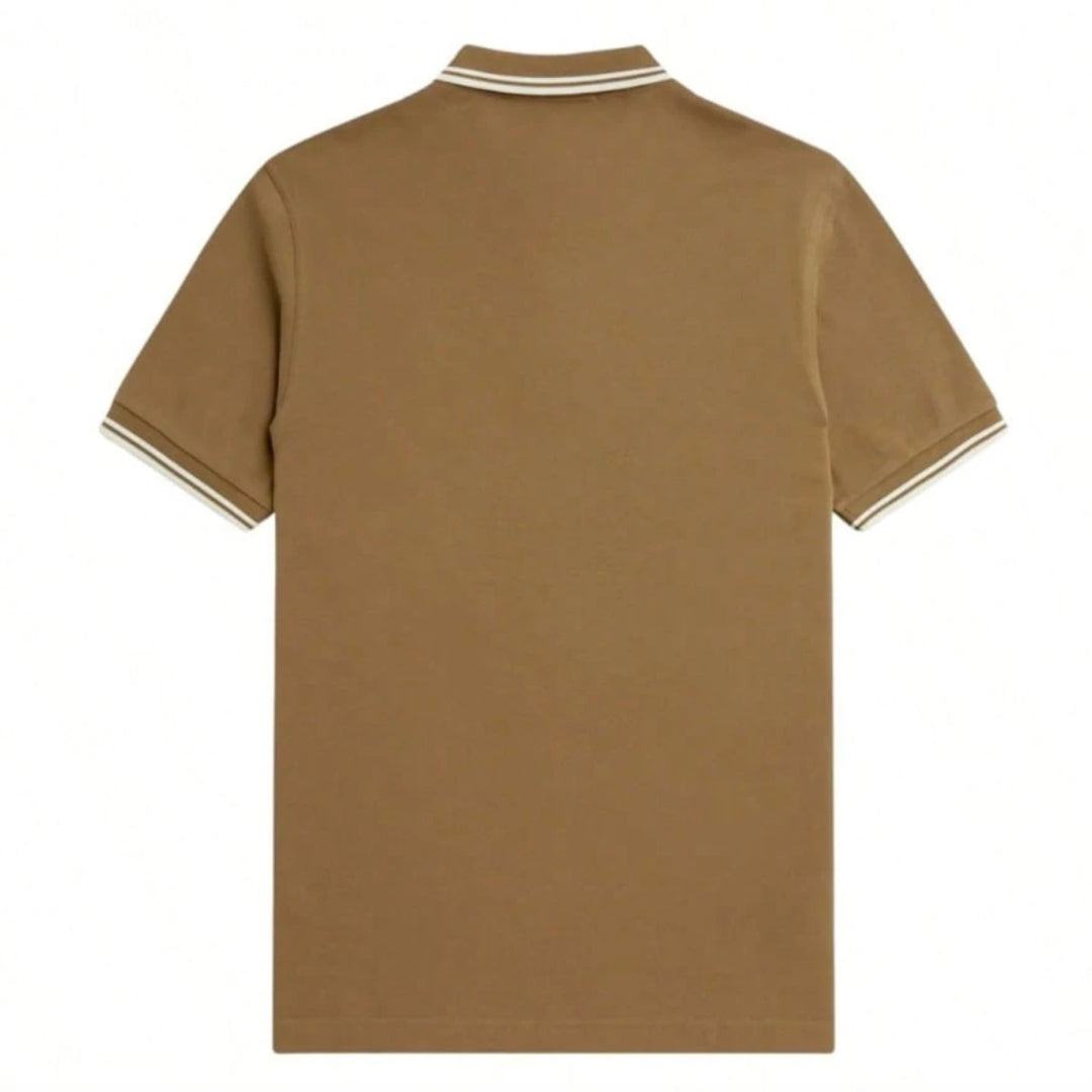 Fred Perry Twin Tipped Shaded Stone Polo Shirt XS