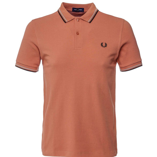 Fred Perry Twin Tipped Rust Polo Shirt XS