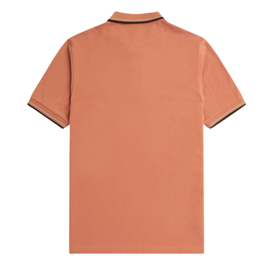 Fred Perry Twin Tipped Rust Polo Shirt XS