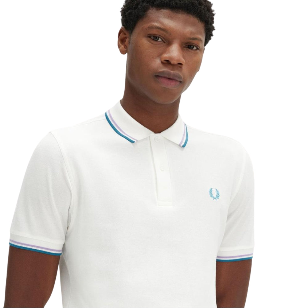 Fred Perry Twin Tipped Snow White Polo Shirt XXXL