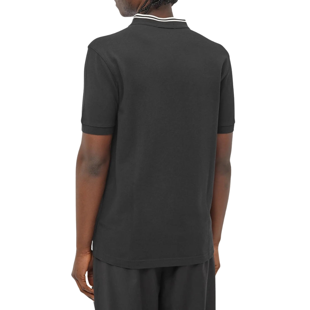 Fred Perry Bomber Collar Black Polo S