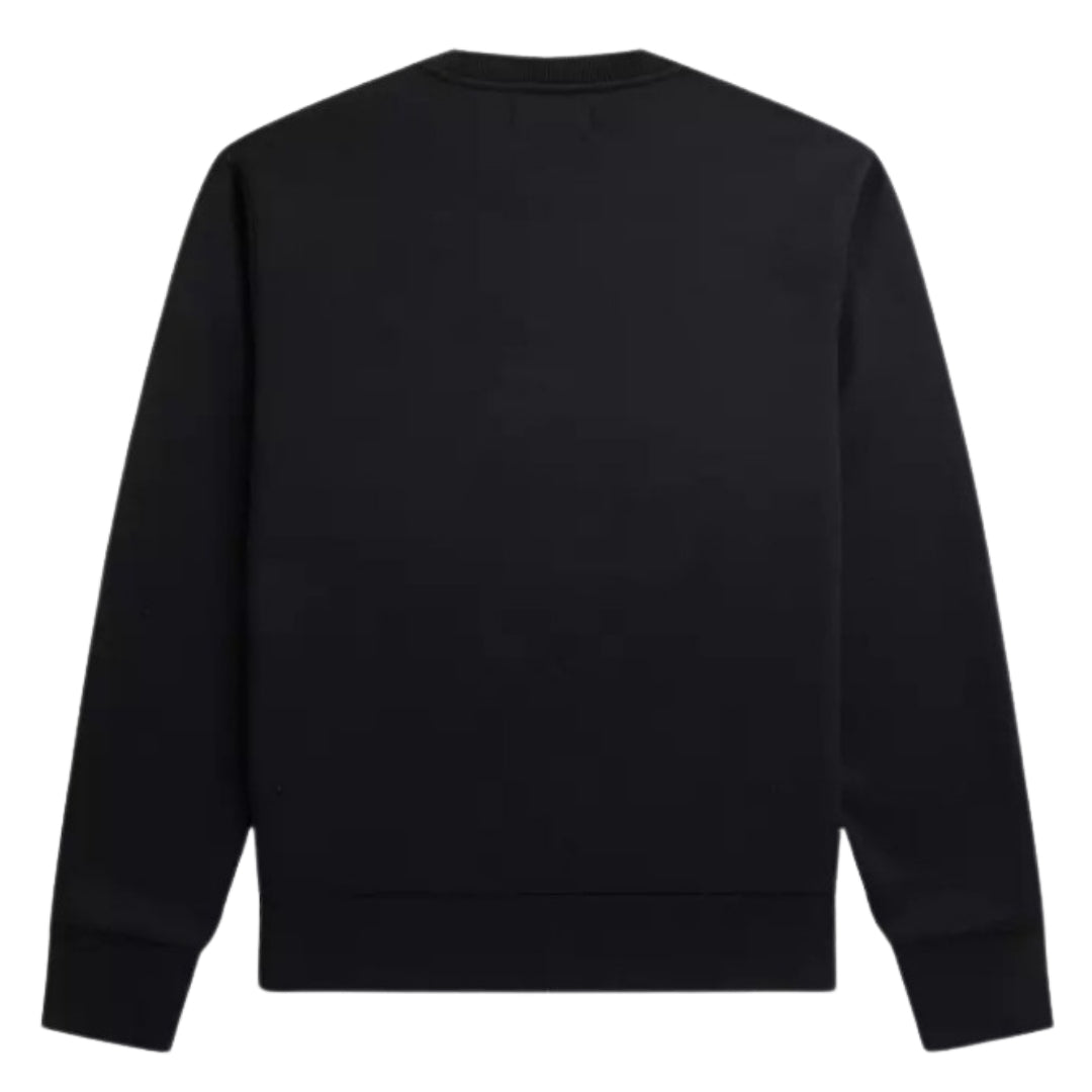 Fred Perry Laurel Wreath Graphic Black Sweatshirt S
