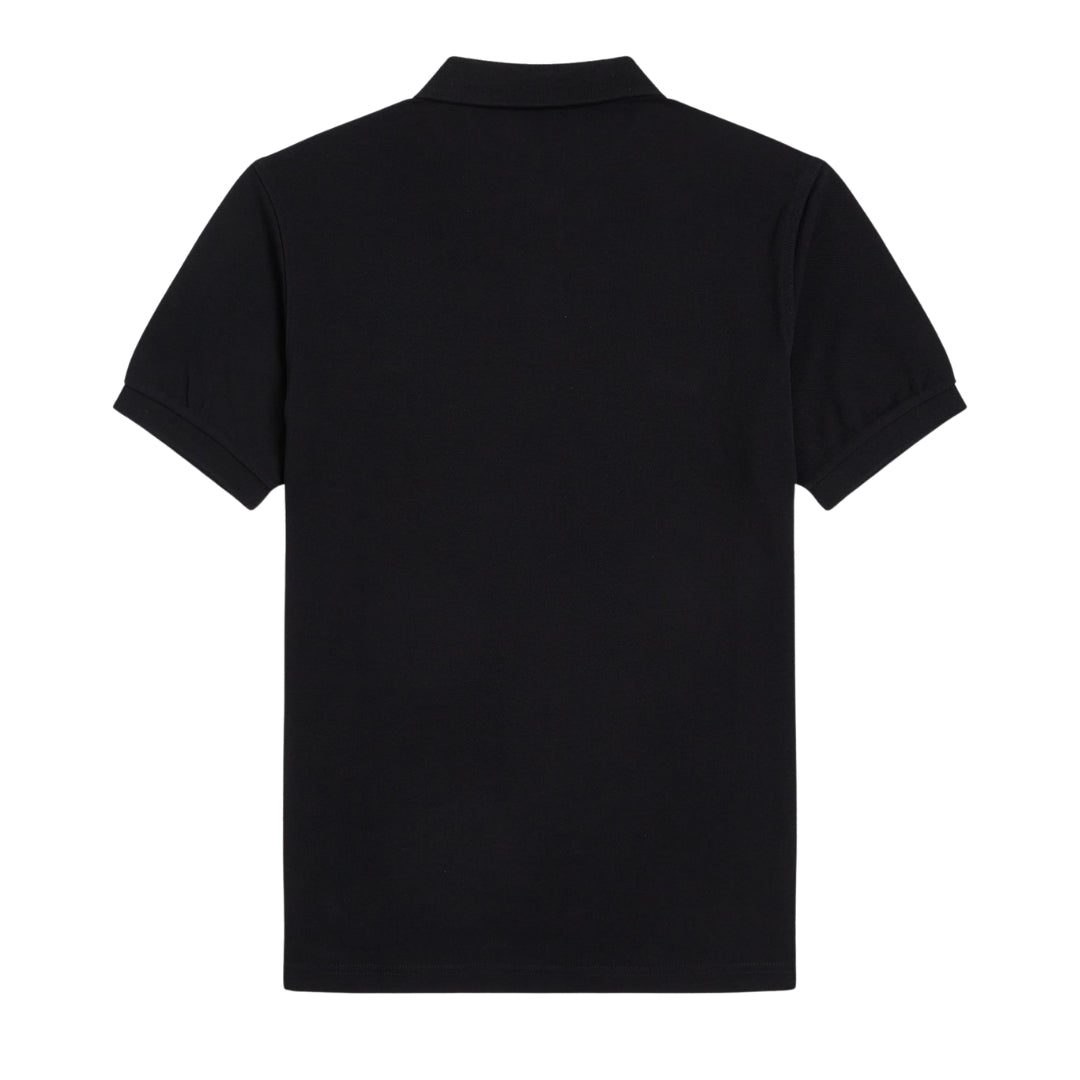 Fred Perry Classic Black Chrome Logo Polo Shirt S