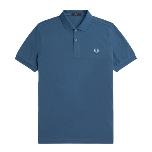 Fred Perry Classic Midnight Blue Ice Logo Polo Shirt L