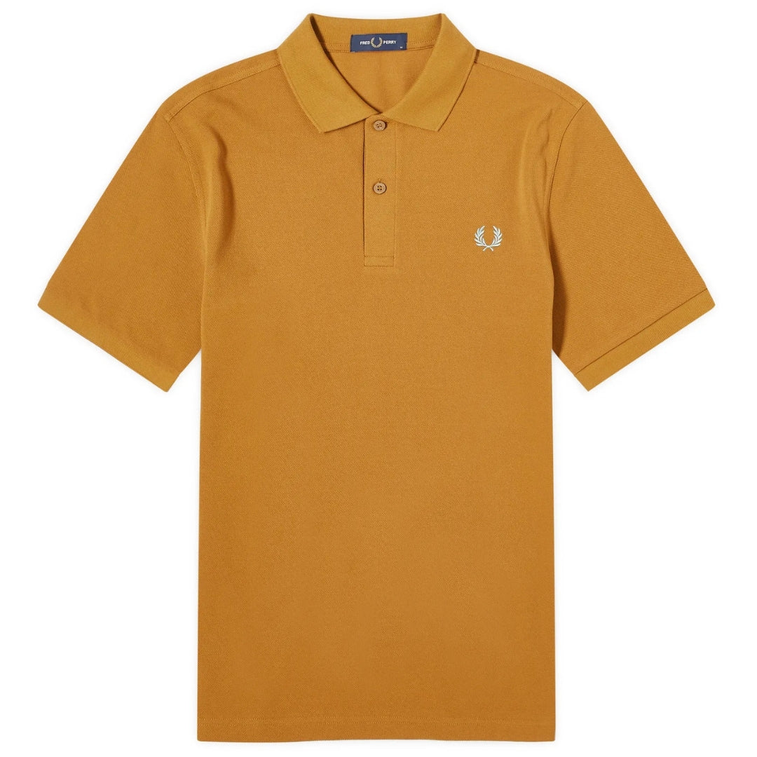 Fred Perry Classic Dark Caramel Blue Logo Polo Shirt XXL