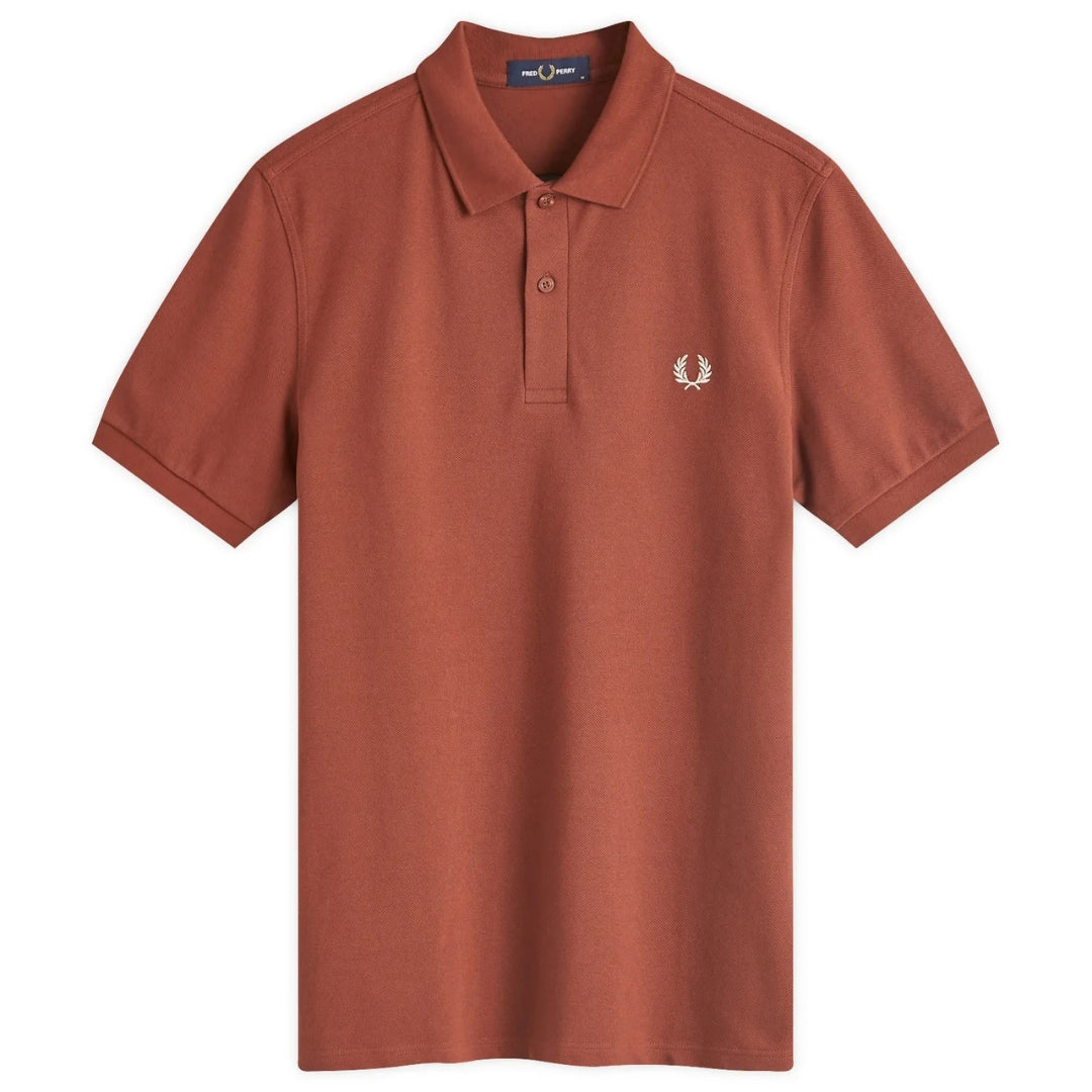 Fred Perry Classic Whisky Brown Polo Shirt M