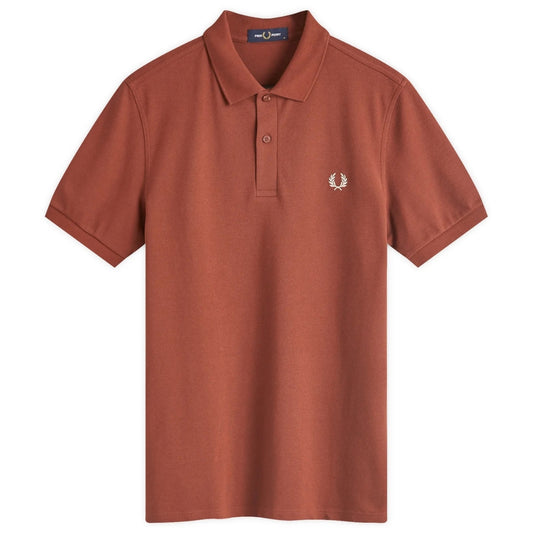 Fred Perry Classic Whisky Brown Polo Shirt M