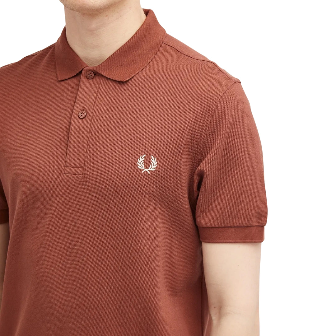 Fred Perry Classic Whisky Brown Polo Shirt M
