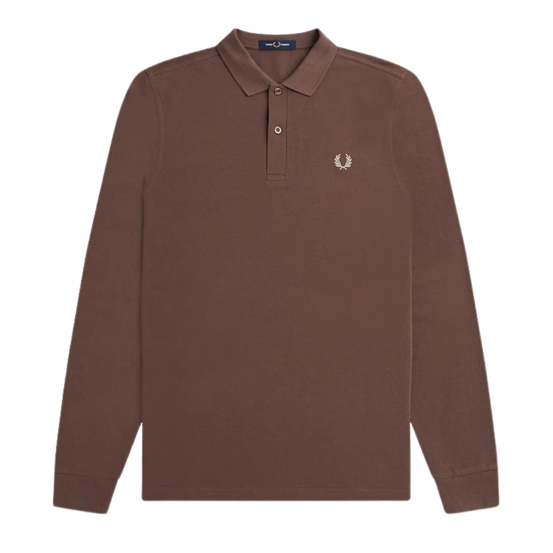 Fred Perry Brick Long Sleeve Classic Polo Shirt XS